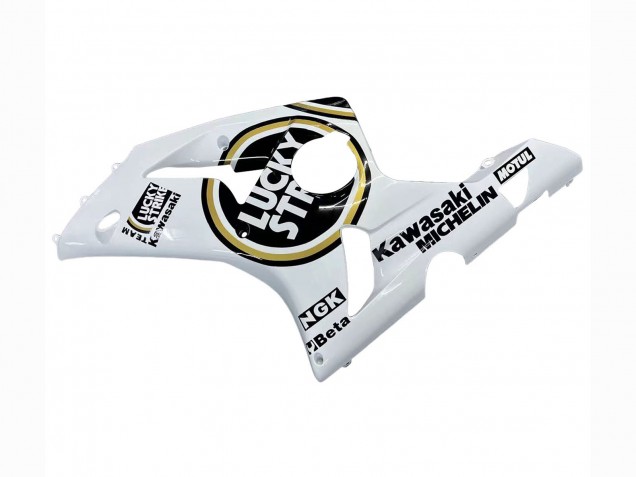 Compra Carenados Moto Kawasaki ZX6R 2003-2004 - Blanco Negro Motul Lucky Strike