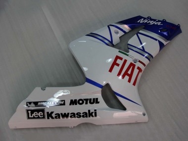 Compra Carenados Moto Kawasaki ZX6R 2003-2004 - Blanco Azul Rojo Fiat
