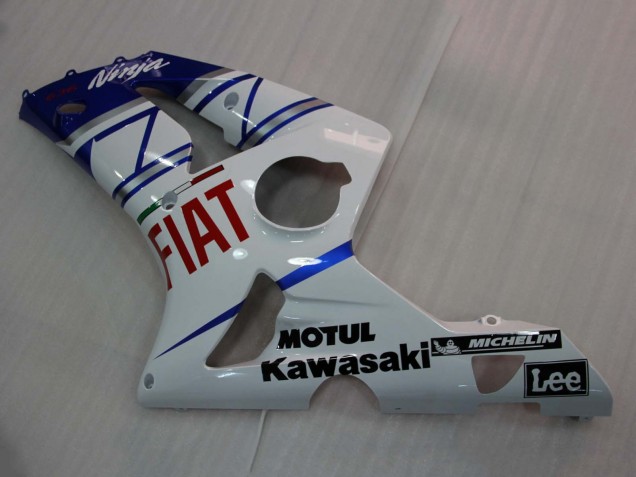 Compra Carenados Moto Kawasaki ZX6R 2003-2004 - Blanco Azul Rojo Fiat