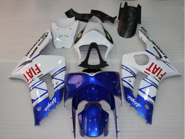 Compra Carenados Moto Kawasaki ZX6R 2003-2004 - Blanco Azul Rojo Fiat