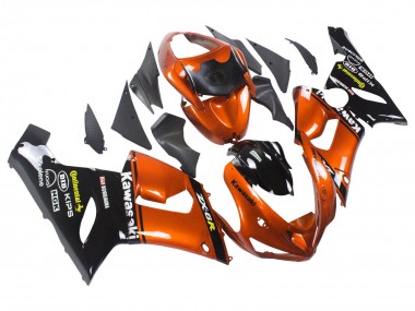 Compra Carenado Moto Kawasaki ZX6R 2005-2006 - Naranja Negro