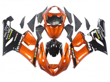Compra Carenado Moto Kawasaki ZX6R 2005-2006 - Naranja Negro