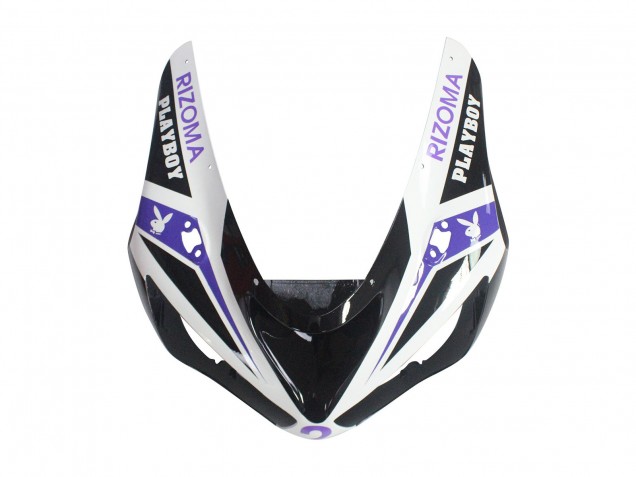 Compra Carenados Moto Kawasaki ZX6R 2005-2006 - Blanco Púrpura Negro Rizoma Playboy DENSO