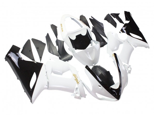 Compra Carenados Moto Kawasaki ZX6R 2005-2006 - Blanco Negro Oro Ninja