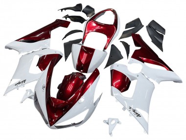 Compra Carenados Moto Kawasaki ZX6R 2005-2006 - Blanco Rojo
