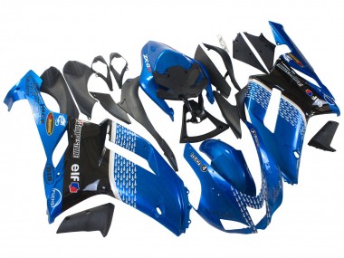 Compra Carenados Moto Kawasaki ZX6R 2007-2008 - Negro Azul Elf