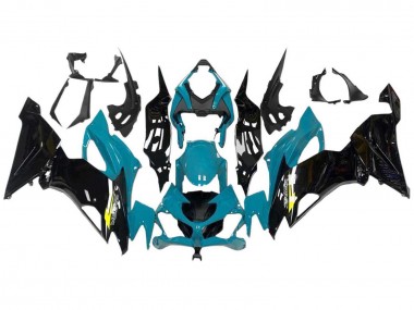 Compra Carenados Moto Kawasaki ZX6R 2009-2012 - Azul Claro Negro Brillante Amarillo