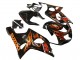 Compra Carenados Moto Suzuki GSXR1000 2000-2002 - Negro Brillante Naranja Llama