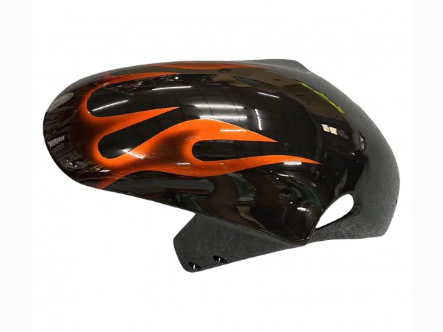 Compra Carenados Moto Suzuki GSXR1000 2000-2002 - Negro Brillante Naranja Llama
