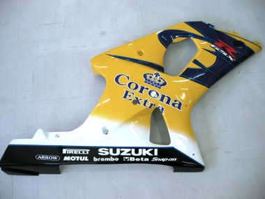 Compra Carenados Moto Suzuki GSXR1000 2000-2002 - Amarillo Azul Oscuro Blanco Motul Corona