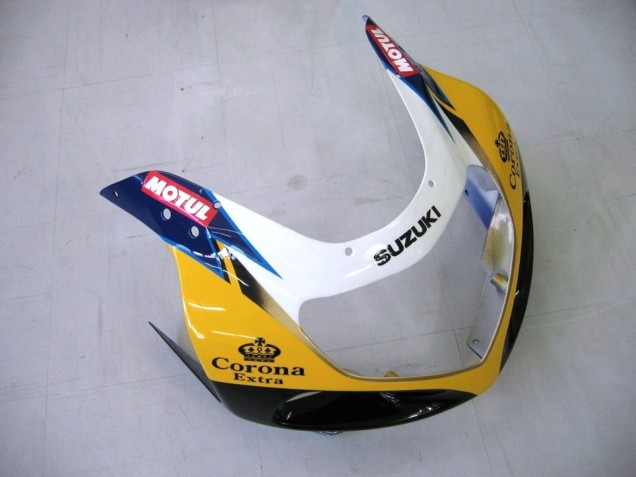 Compra Carenados Moto Suzuki GSXR1000 2000-2002 - Amarillo Azul Oscuro Blanco Motul Corona