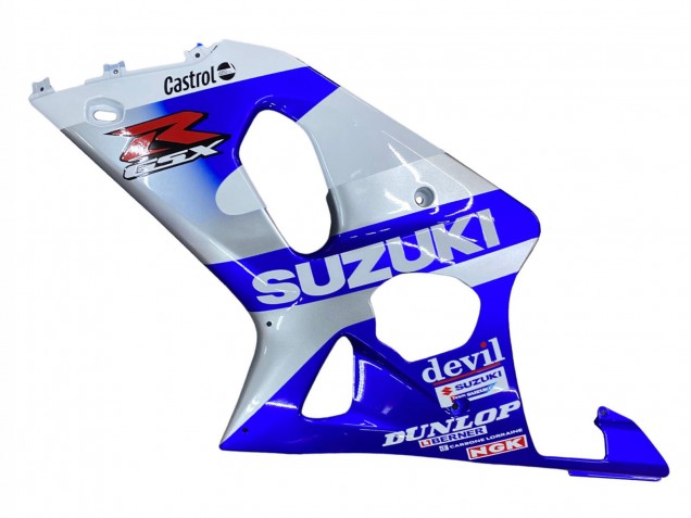 Compra Carenados Moto Suzuki GSXR1000 2000-2002 - Azul Blanco Plata Castrol Dunlop