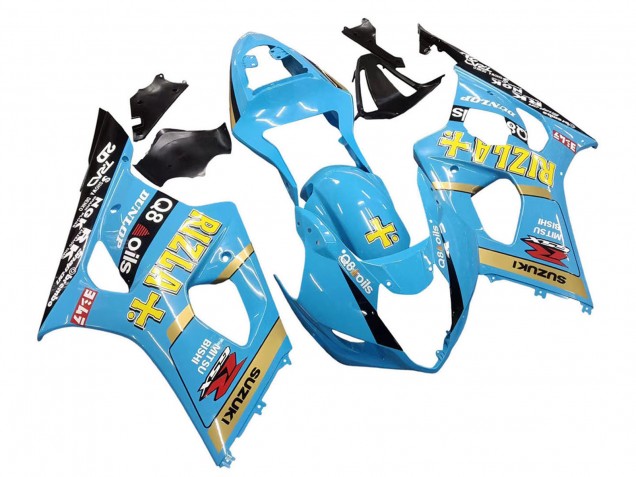 Compra Carenados Moto Suzuki GSXR 1000 2003-2004 - Azul Claro Amarillo Negro Rizla Motul