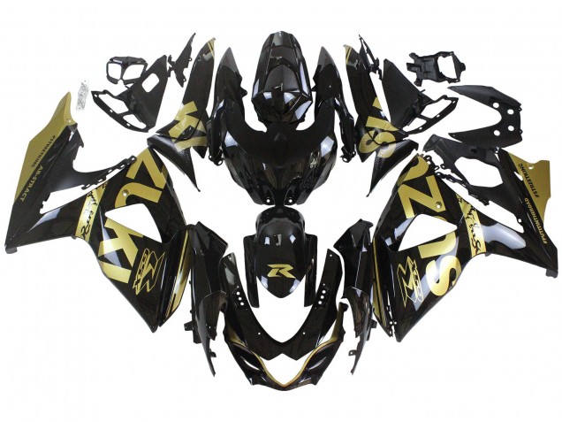 Compra Carenados Moto Suzuki GSXR 1000 2009-2016 - Negro Brillante Oro
