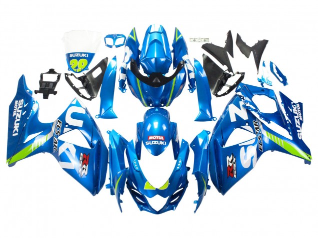 Compra Carenados Moto Suzuki GSXR 1000 2009-2016 - Azul Claro Verde Motul 29 Ecstar