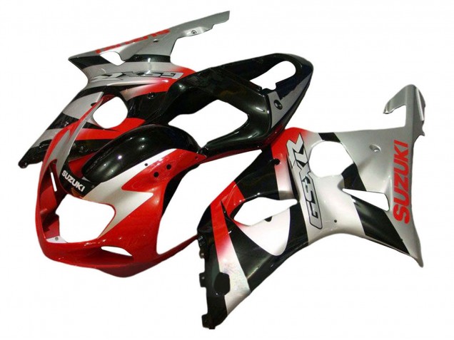 Compra Kits Carenado Moto Suzuki GSXR 600 / GSXR 750 2001-2003 - Plata Rojo Negro Brillante