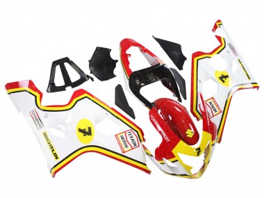Compra Carenados Moto Suzuki GSXR 600 / GSXR 750 2004-2005 - Blanco Rojo Amarillo Michelin Texaon Heron 7
