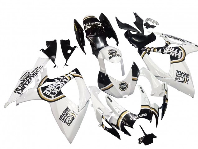 Compra Carenados Moto Suzuki GSXR 600 / GSXR 750 2006-2007 - Blanco Negro Lucky Strike Motul