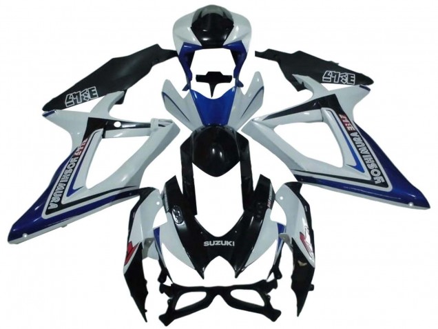 Compra Carenados Moto Suzuki GSXR 600 / GSXR 750 2008-2010 - Blanco Azul Negro Brillante Alstare