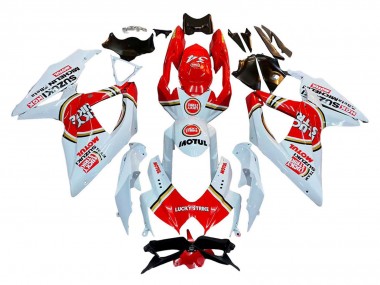 Compra Carenados Moto Suzuki GSXR 600 / GSXR 750 2008-2010 - Blanco Rojo Motul Lucky Strike