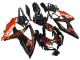 Compra Carenados Moto Suzuki GSXR 600 / GSXR 750 2008-2010 - Negro Brillante Naranja Llama