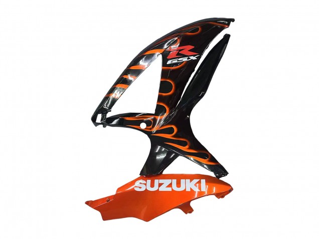 Compra Carenados Moto Suzuki GSXR 600 / GSXR 750 2008-2010 - Negro Brillante Naranja Llama