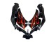 Compra Carenados Moto Suzuki GSXR 600 / GSXR 750 2008-2010 - Negro Brillante Naranja Llama