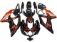 Compra Carenados Moto Suzuki GSXR 600 / GSXR 750 2008-2010 - Negro Brillante Naranja Llama