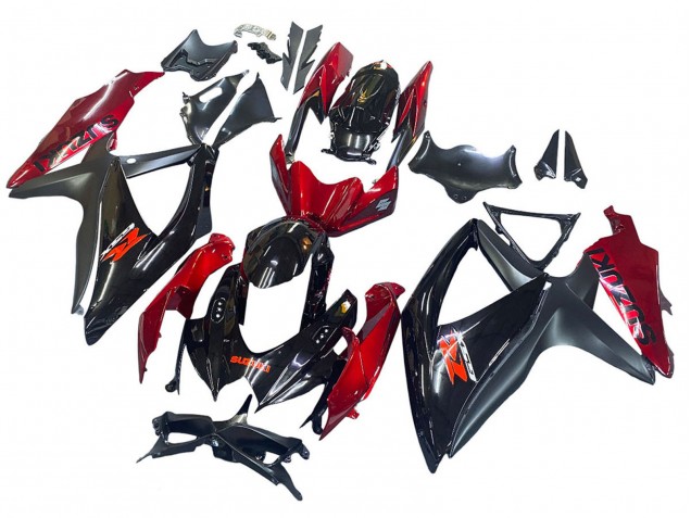 Compra Carenado Moto Suzuki GSXR 600 / GSXR 750 2008-2010 - Rojo Negro Brillante