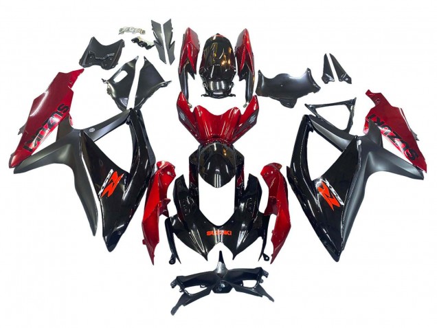 Compra Carenado Moto Suzuki GSXR 600 / GSXR 750 2008-2010 - Rojo Negro Brillante