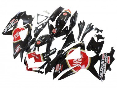 Compra Carenados Moto Suzuki GSXR 600 / GSXR 750 2008-2010 - Negro Brillante Rojo Blanco Motul Lucky Strike