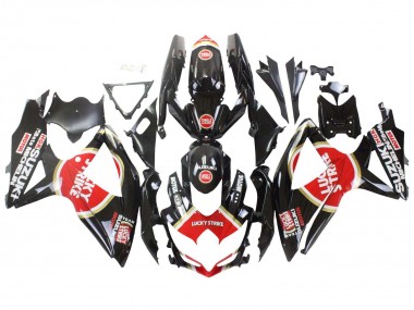 Compra Carenados Moto Suzuki GSXR 600 / GSXR 750 2008-2010 - Negro Brillante Rojo Blanco Motul Lucky Strike