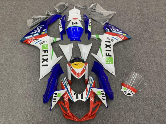 Compra Carenados Moto Suzuki GSXR 600 / GSXR 750 2008-2010 - Blanco Azul Rojo Verde Amarillo Fixi 11