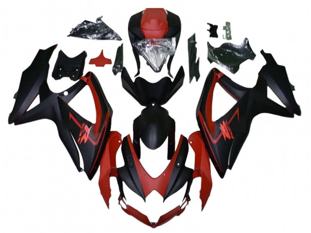Compra Carenados Moto Suzuki GSXR 600 / GSXR 750 2008-2010 - Rojo Granate Negro Mate