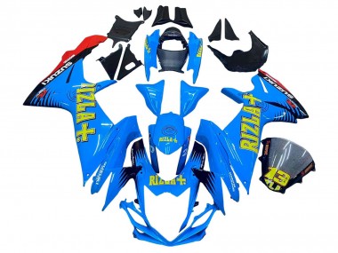 Compra Carenados Moto Suzuki GSXR 600 / GSXR 750 2011-2024 - Azul Oro Rojo Negro Rizla