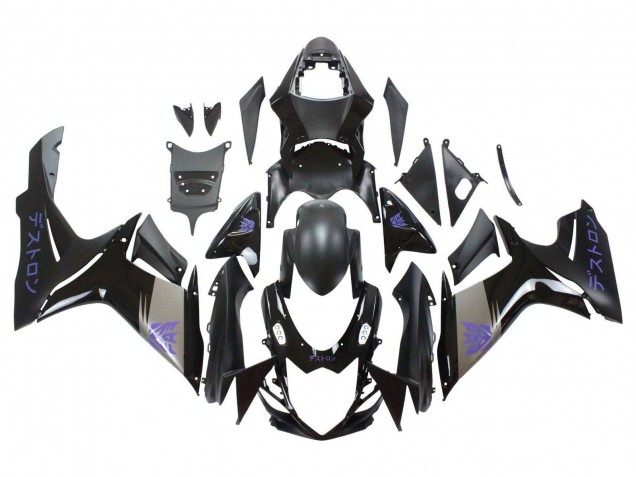Compra Carenados Moto Suzuki GSXR 600 / GSXR 750 2011-2024 - Negro Mate Gris Púrpura