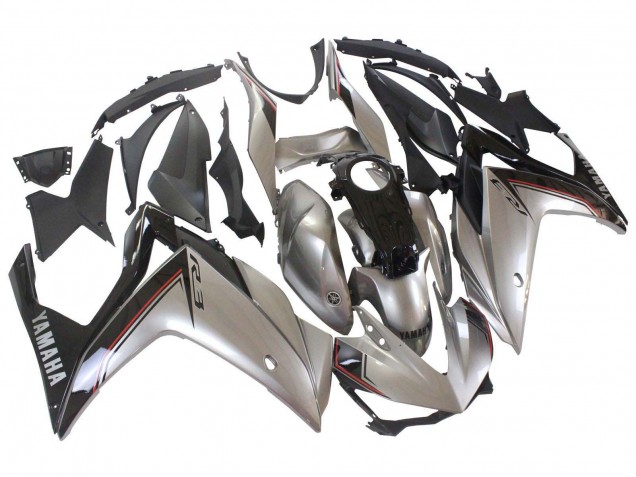 Compra Carenados Moto Yamaha YZF R3/R25 2015-2018 - Plata Negro