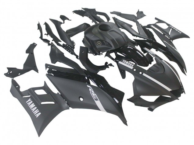 Compra Carenados Moto Yamaha YZF R3/R25 2019-2021 - Negro Mate Plata