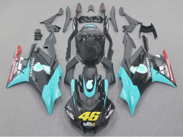 Compra Carenados Moto Yamaha YZF R3/R25 2019-2021 - Azul Claro Rojo Negro Petronas 46