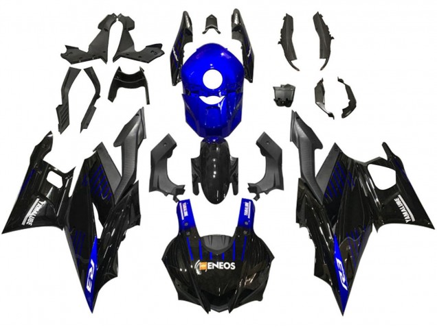 Compra Carenados Moto Yamaha YZF R3/R25 2019-2021 - Azul Negro FibraCarbono ENEOS Yamalube