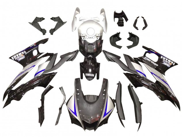 Compra Carenados Moto Yamaha YZF R3/R25 2019-2021 - Plata Negro Brillante FibraCarbono Estilo
