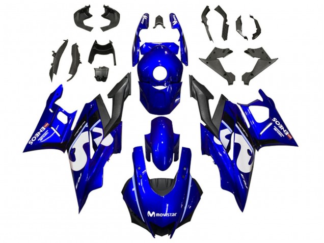 Compra Carenados Moto Yamaha YZF R3/R25 2019-2021 - Azul Blanco Negro MoviStar ENEOS