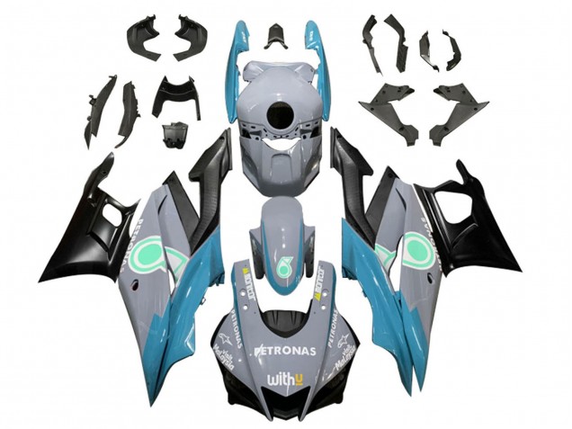 Compra Carenados Moto Yamaha YZF R3/R25 2019-2021 - Nardo Gris Azul Negro Petronas