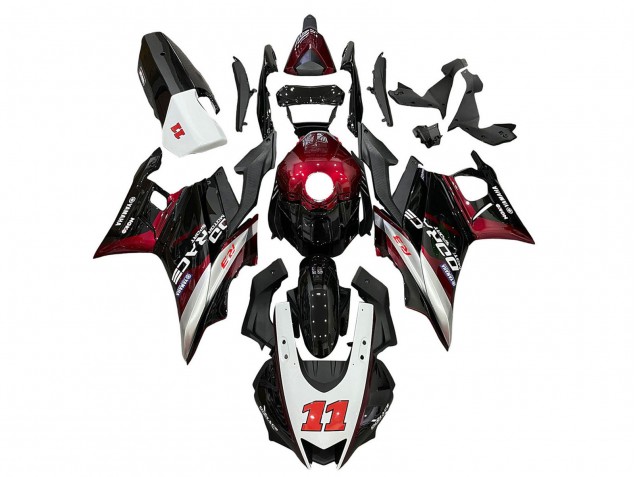 Compra Carenados Moto Yamaha YZF R3/R25 2019-2021 - Blanco Rojo Negro 11