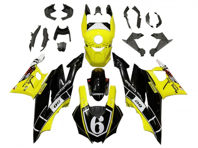 Compra Carenados Moto Yamaha YZF R3/R25 2019-2021 - Amarillo Blanco Negro Brillante Lenovo 6
