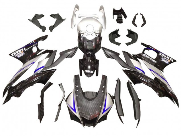 Compra Kits Carenado Moto Yamaha YZF R3/R25 2022-2024 - Plata Azul Negro FibraCarbono Estilo