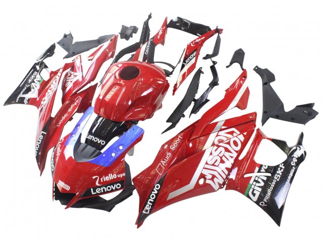 Compra Carenados Moto Yamaha YZF R3/R25 2022-2024 - Rojo Azul Negro Lenovo Valsir