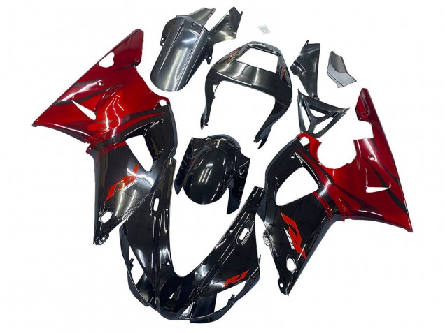 Compra Carenados Moto Yamaha YZF 1000 R1 1998-1999 - Negro Brillante Rojo