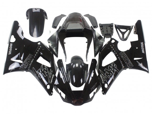 Compra Carenados Moto Yamaha YZF 1000 R1 2000-2001 - Negro Brillante Blanco Monstruo Motul