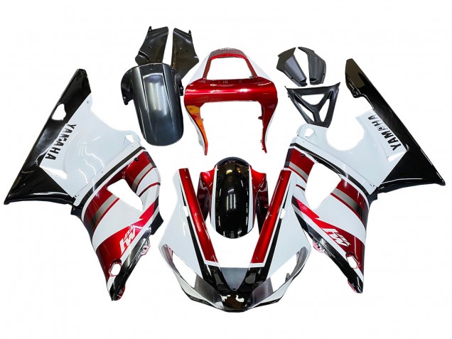 Compra Carenado Moto Yamaha YZF 1000 R1 2000-2001 - Rojo Blanco Negro Brillante